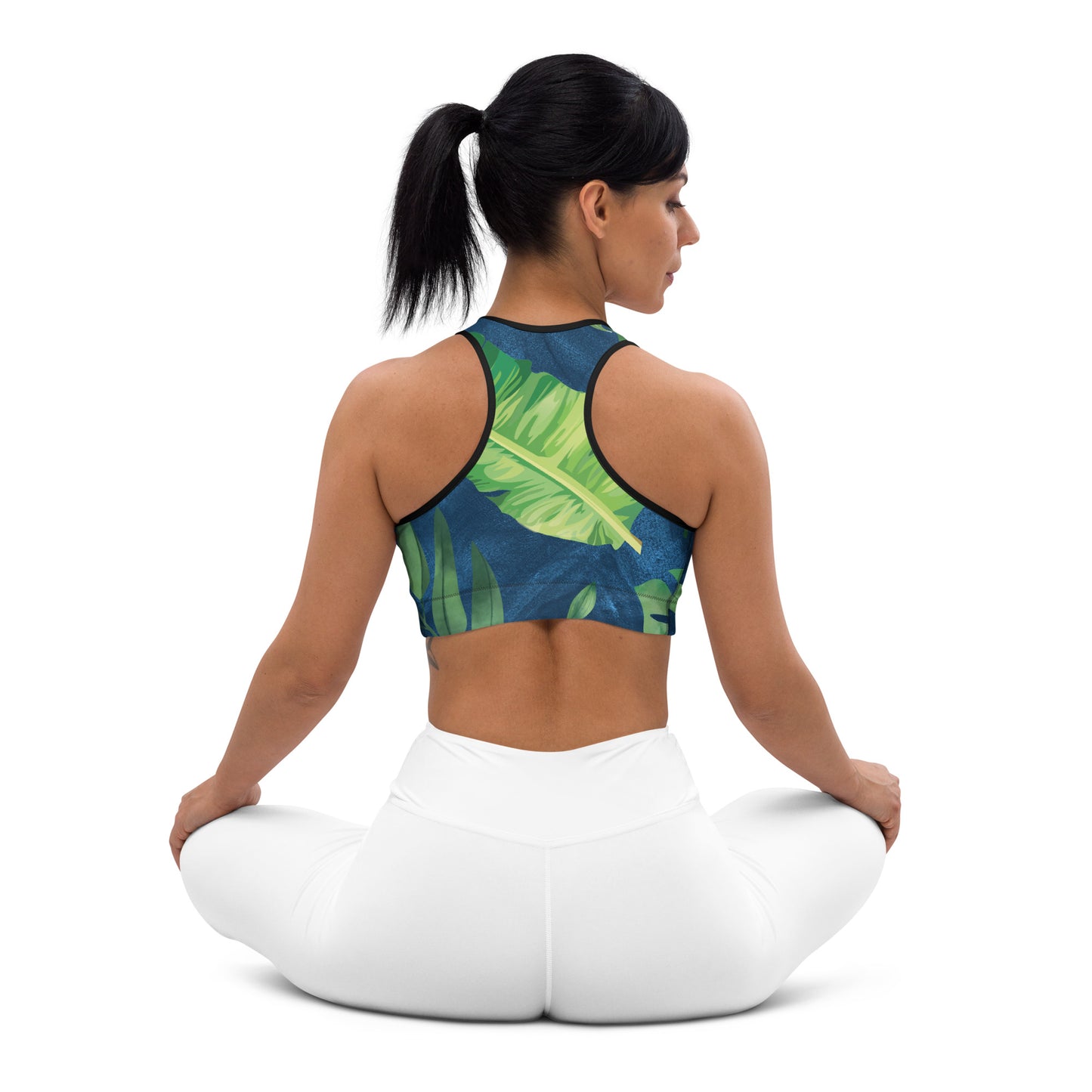 PADDED SPORTS BRA - VERDE VINYASA