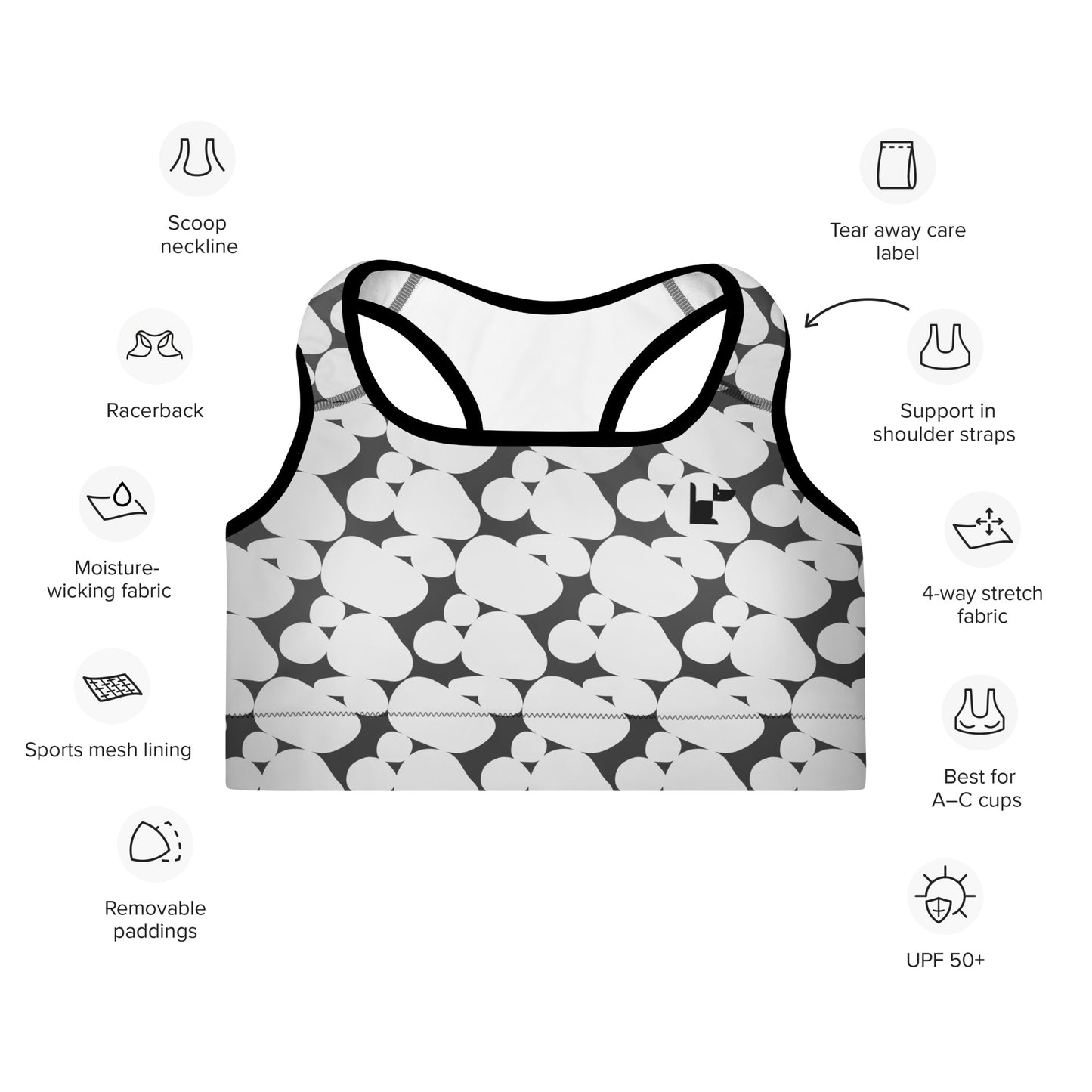 PADDED SPORTS BRA - ALICE