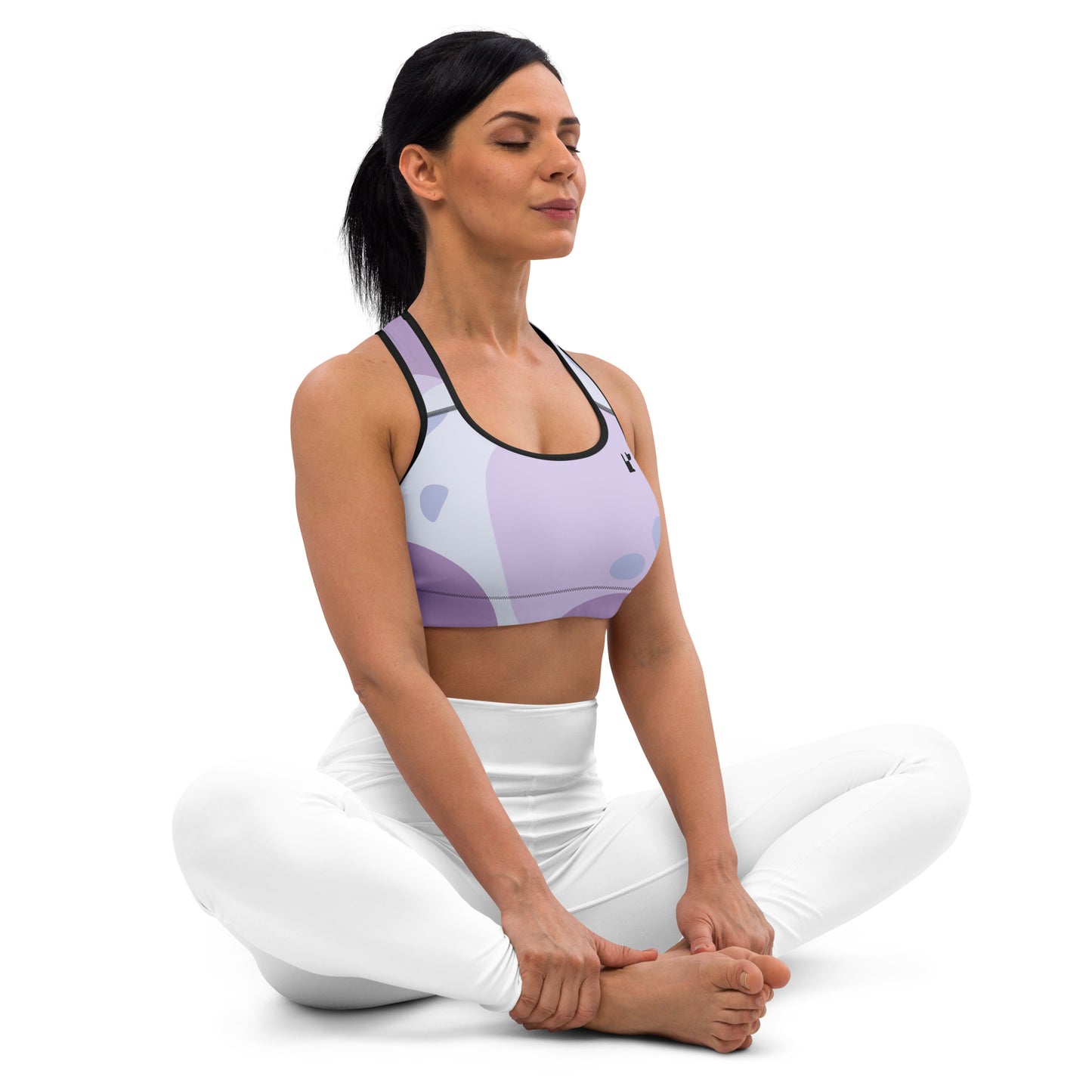 PADDED SPORTS BRA - DIGITAL LAVENDER