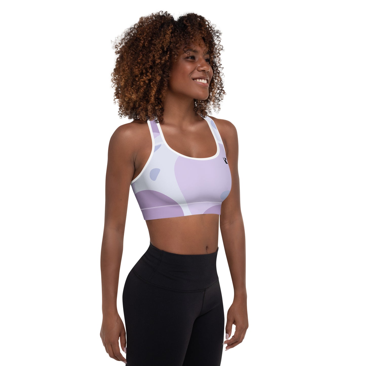 PADDED SPORTS BRA - DIGITAL LAVENDER