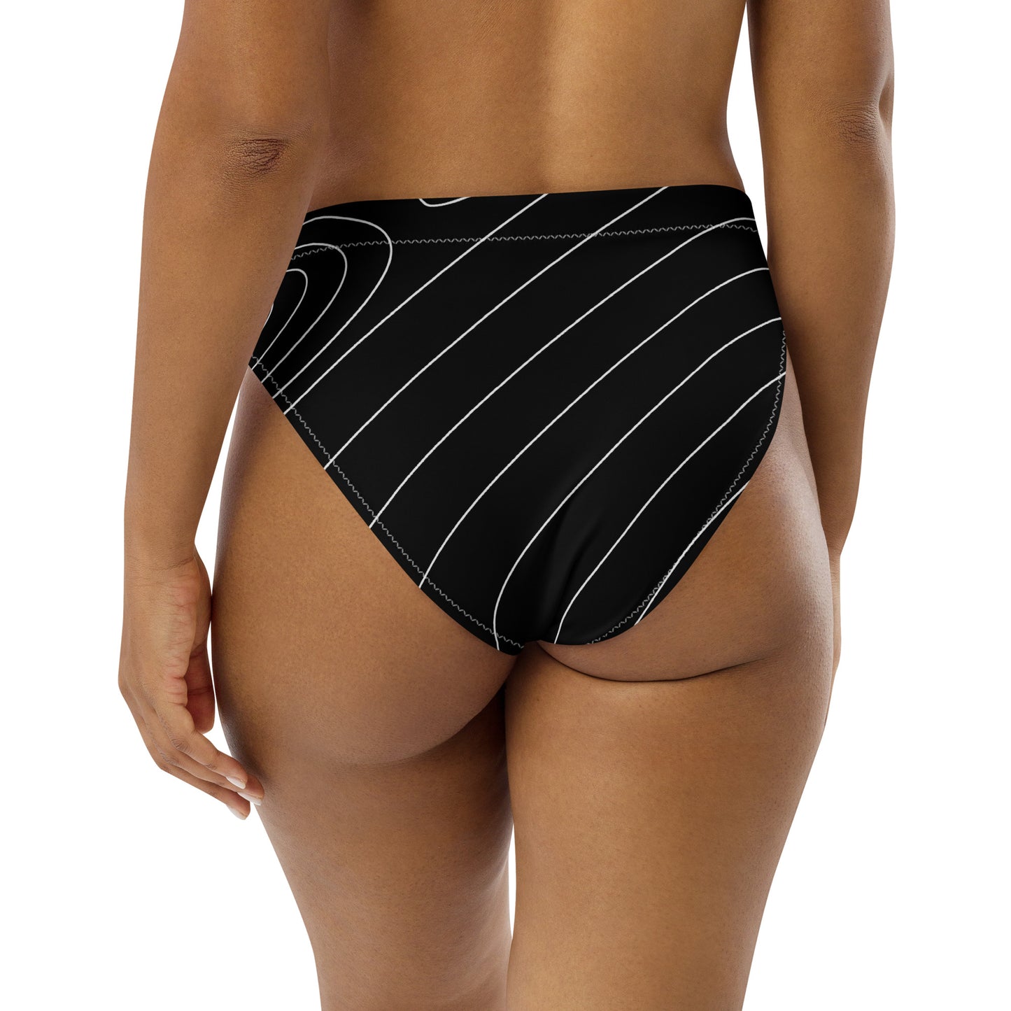 RECYCLED HIGH-WAISTED BIKINI BOTTOM - NIGHT