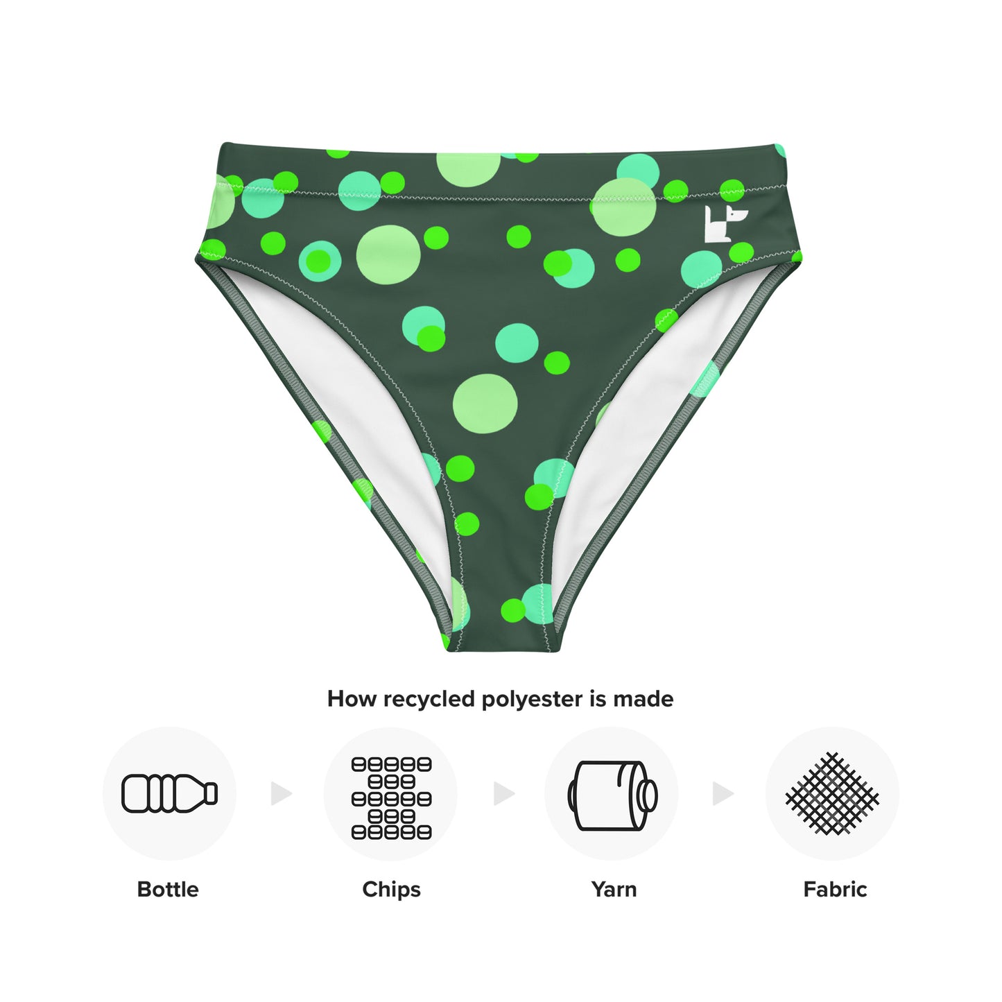 RECYCLED PADDED BIKINI BOTTOM - GREENLAND