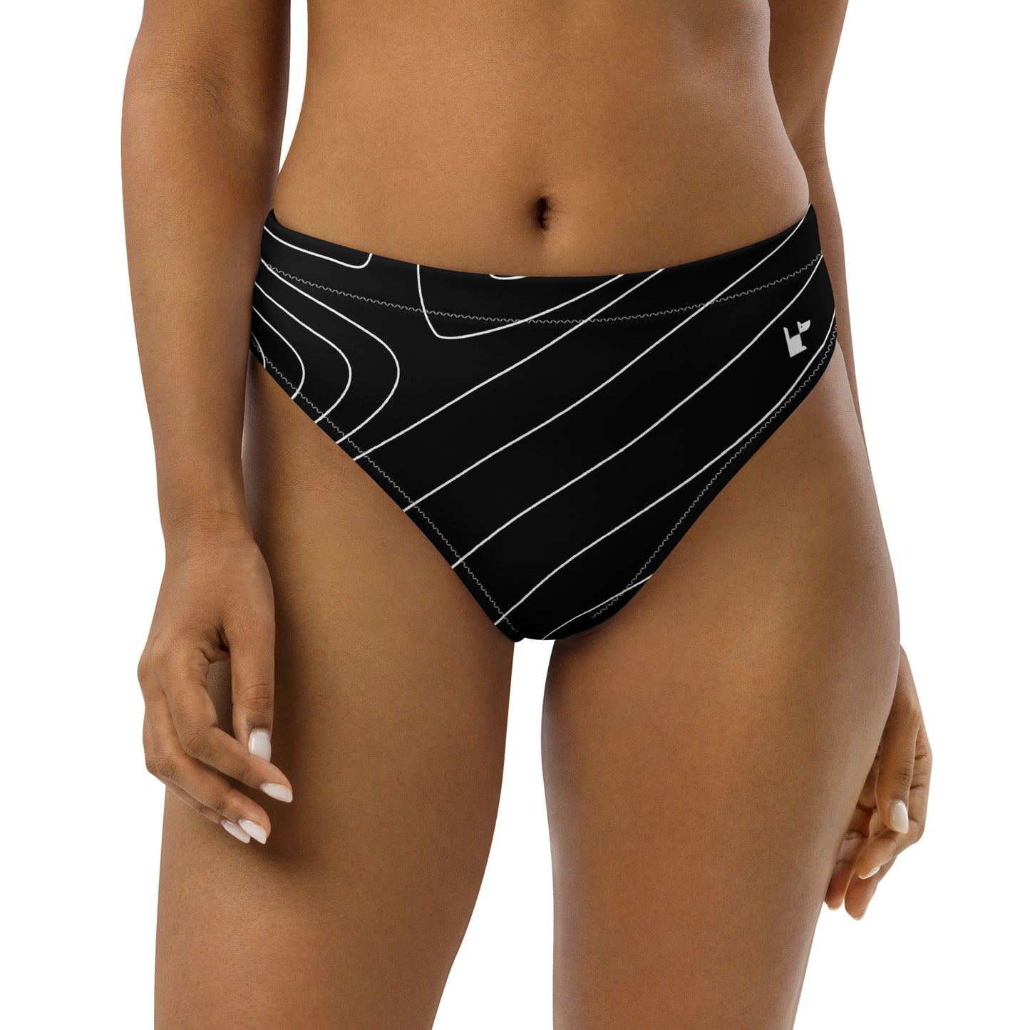 RECYCLED HIGH-WAISTED BIKINI BOTTOM - NIGHT