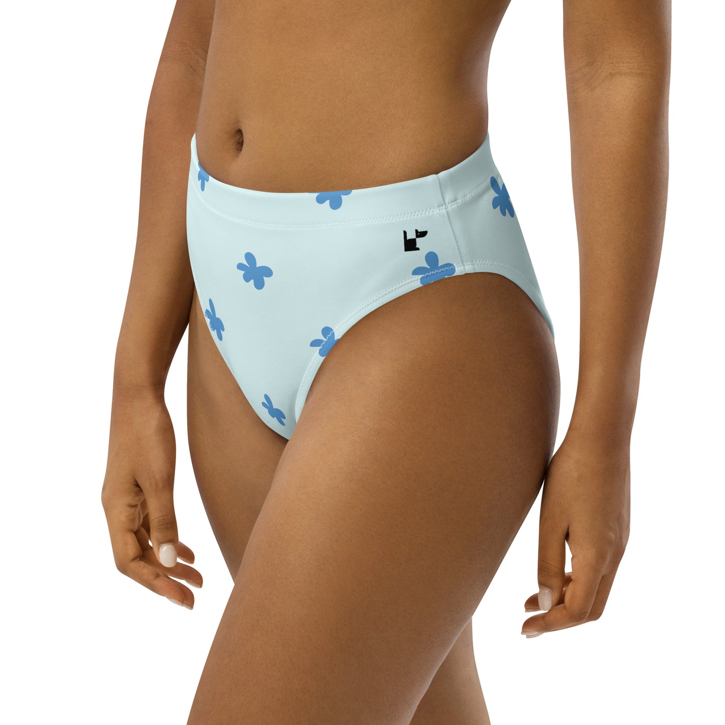 RECYCLED HIGH-WAISTED BIKINI BOTTOM - DAISY