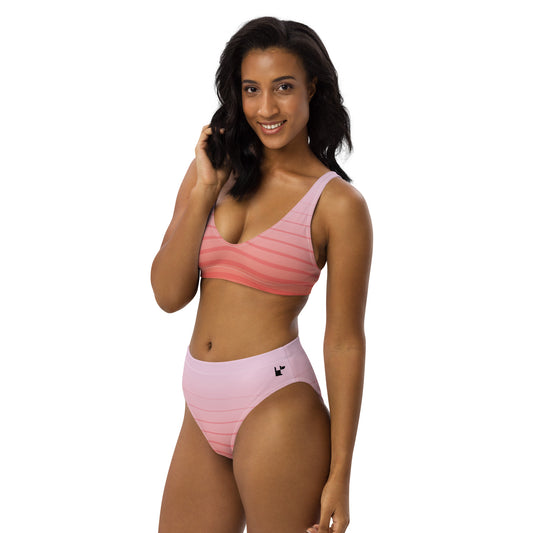 RECYCLED HIGH-WAISTED BIKINI - PINKLINE