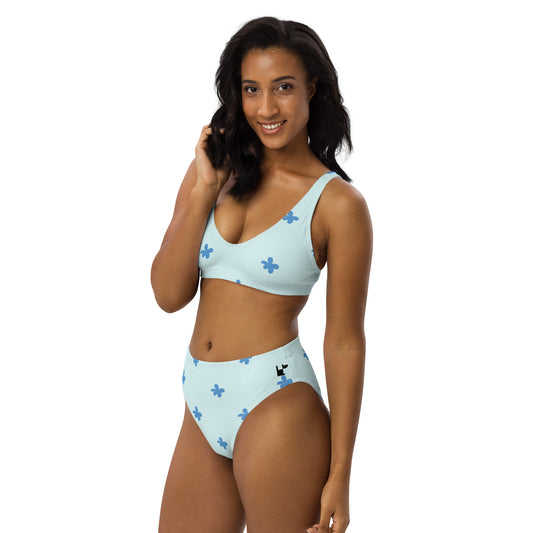 RECYCLED HIGH-WAISTED BIKINI - DAISY