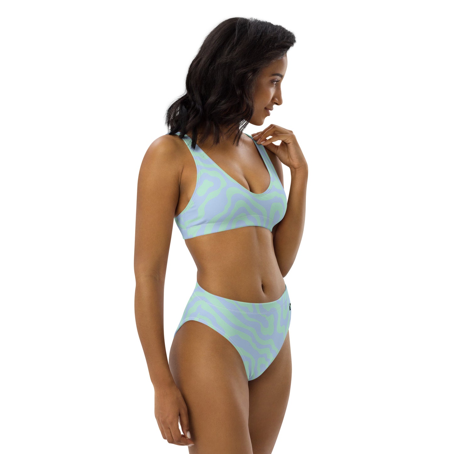 RECYCLED HIGH-WAISTED BIKINI - CLOUD