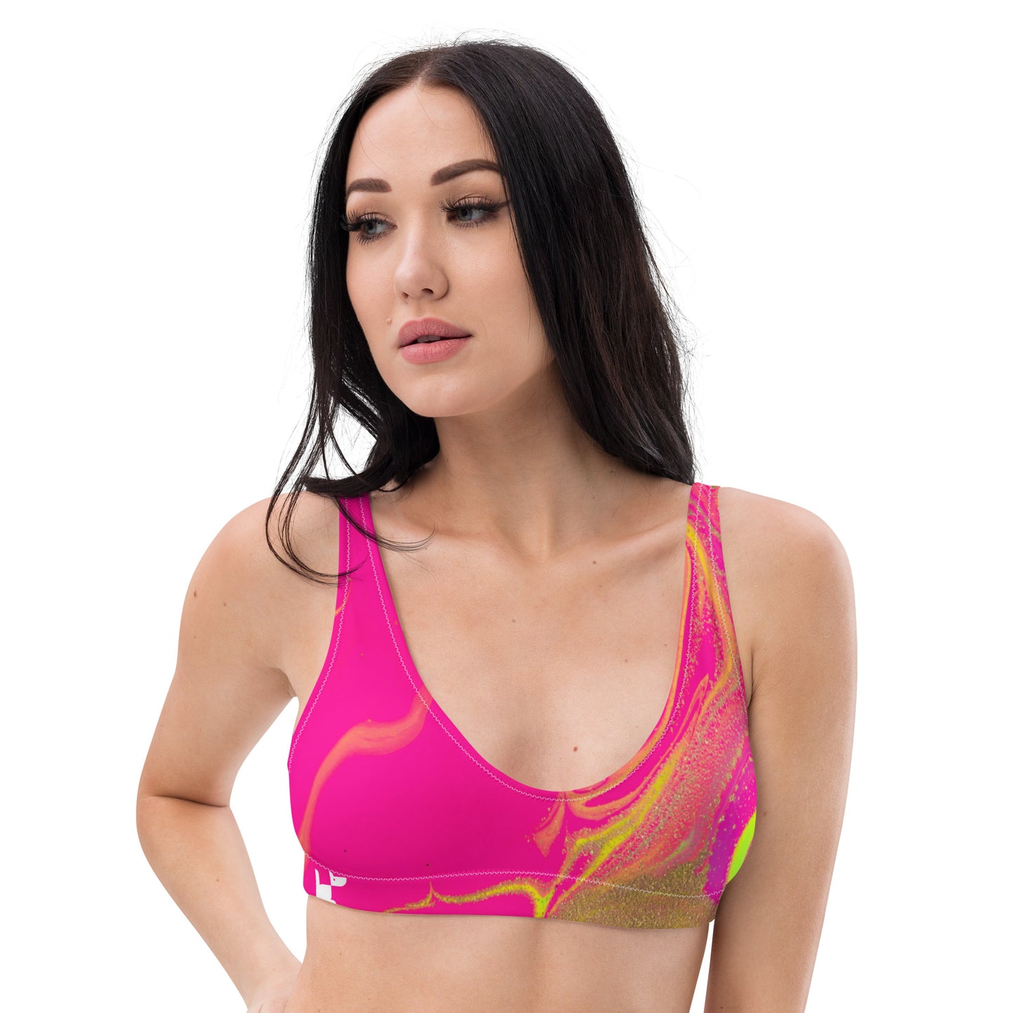 RECYCLED PADDED BIKINI TOP - BARBIE