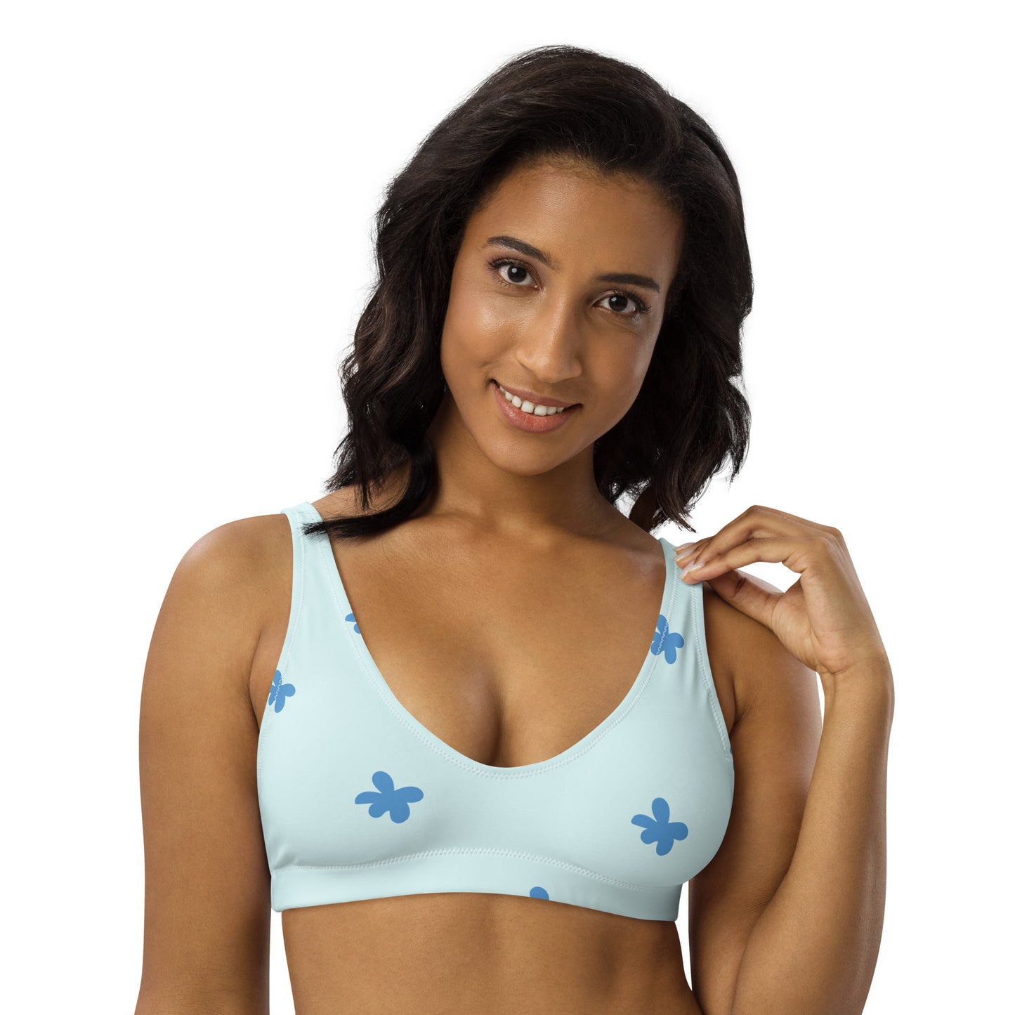 RECYCLED PADDED BIKINI TOP - DAISY