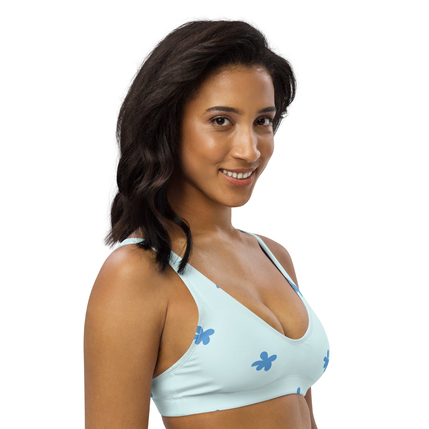 RECYCLED PADDED BIKINI TOP - DAISY