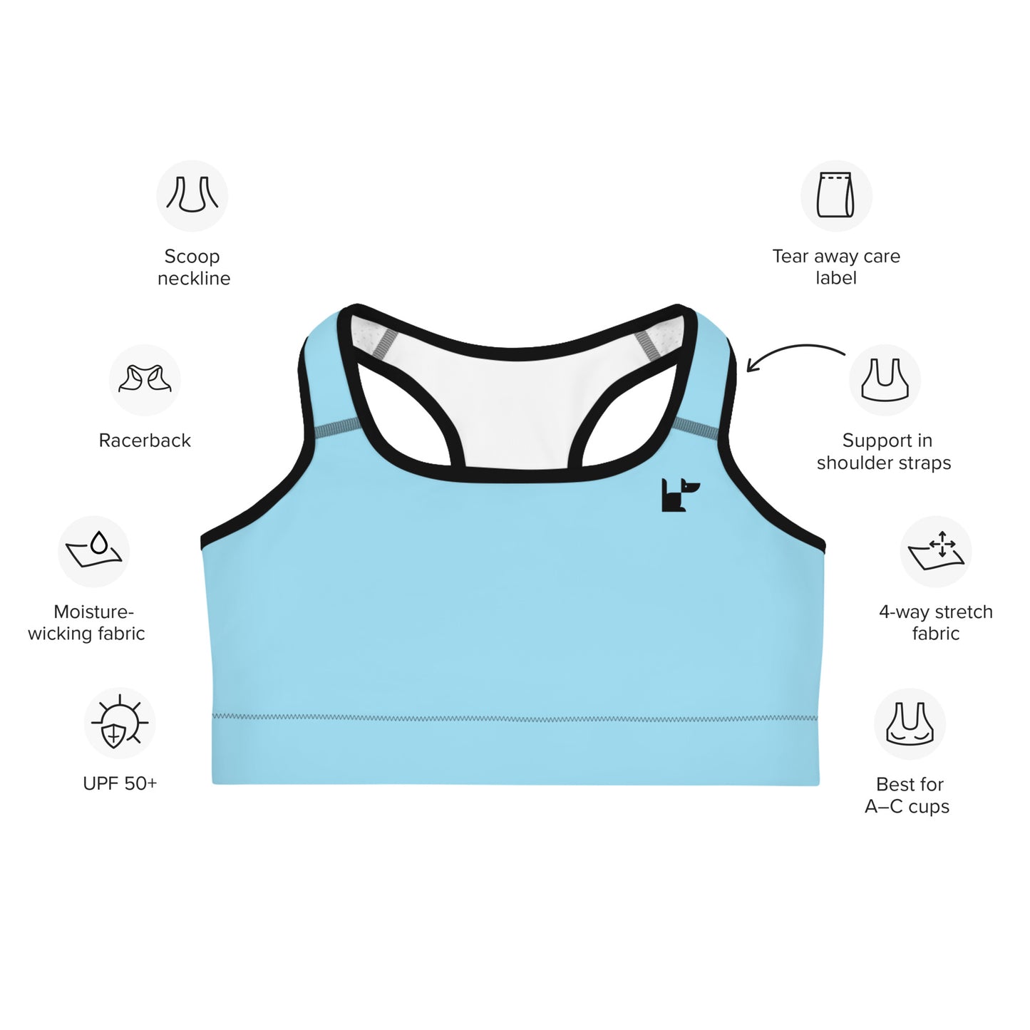 SPORTS BRA - OCEAN