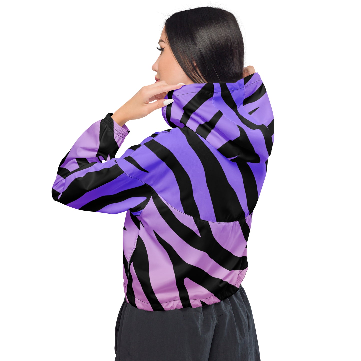 WOMEN'S CROPPED WINDBREAKER - MIDNIGHT WALK