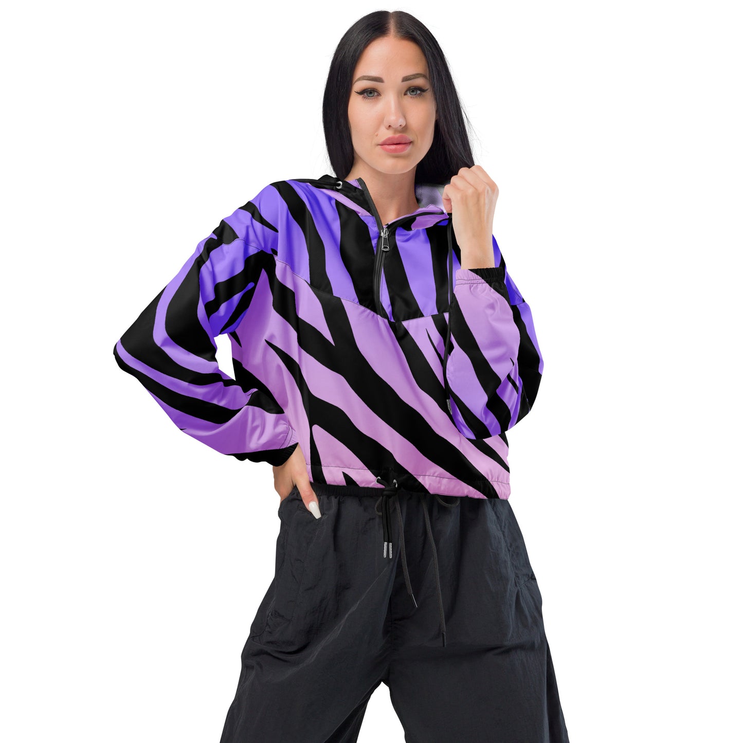 WOMEN'S CROPPED WINDBREAKER - MIDNIGHT WALK