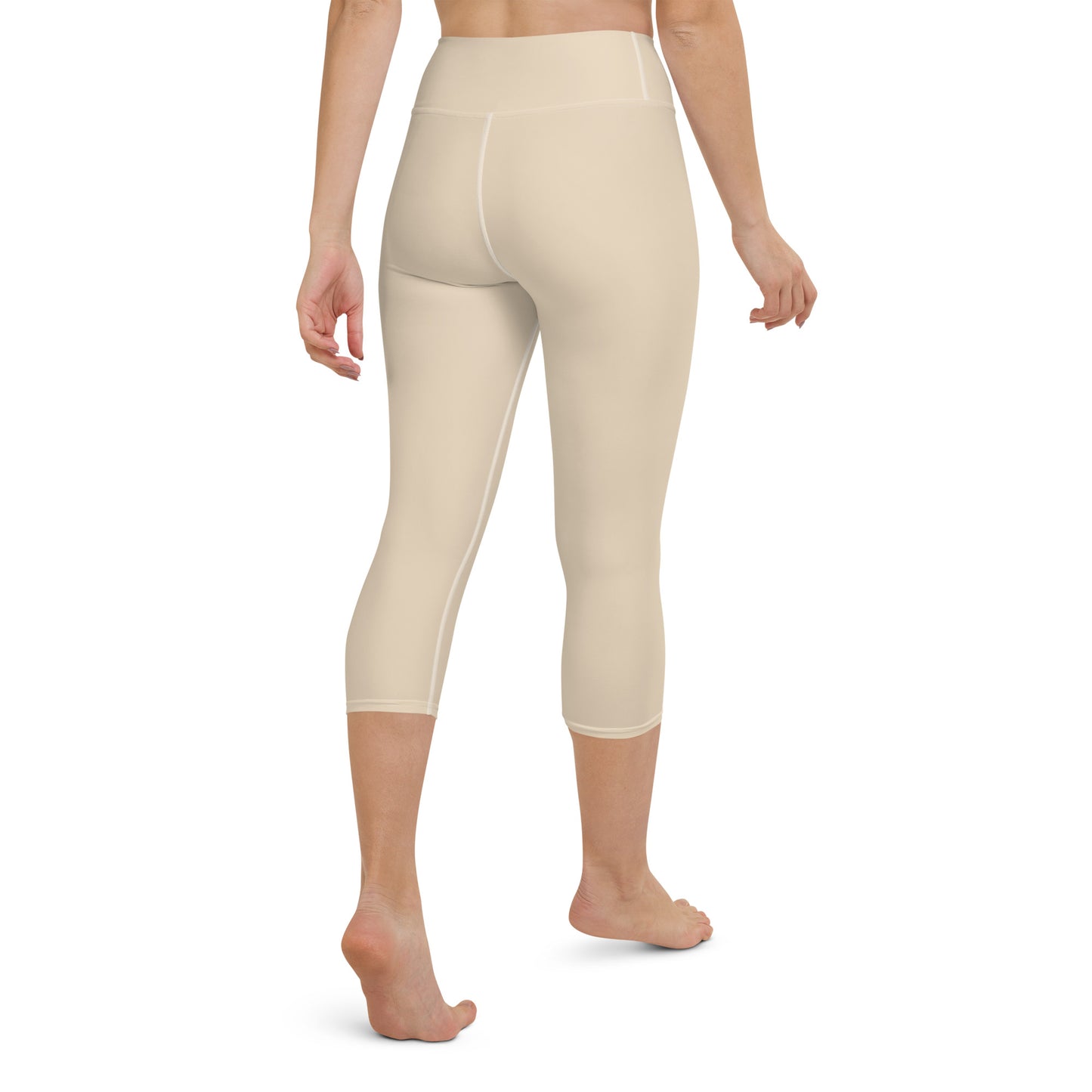 Yoga Capri Leggings - Sand