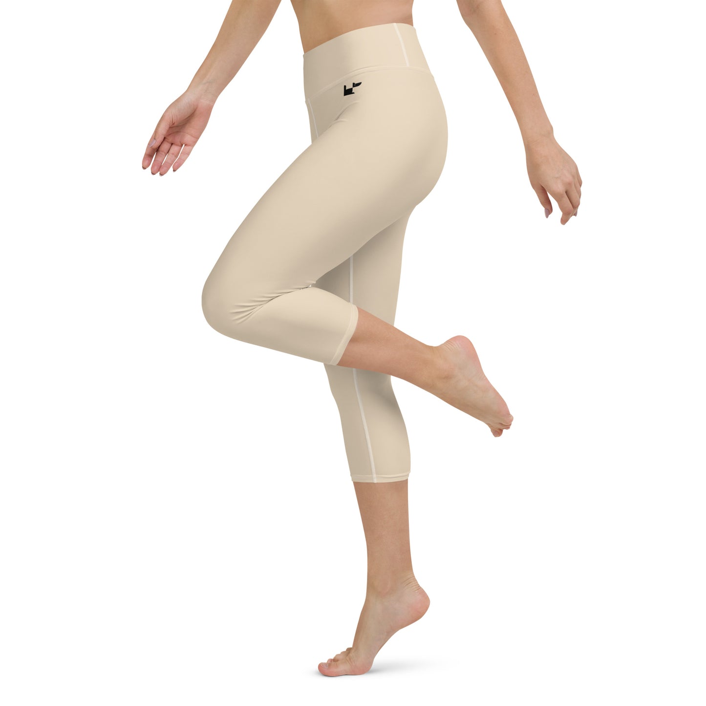 Yoga Capri Leggings - Sand