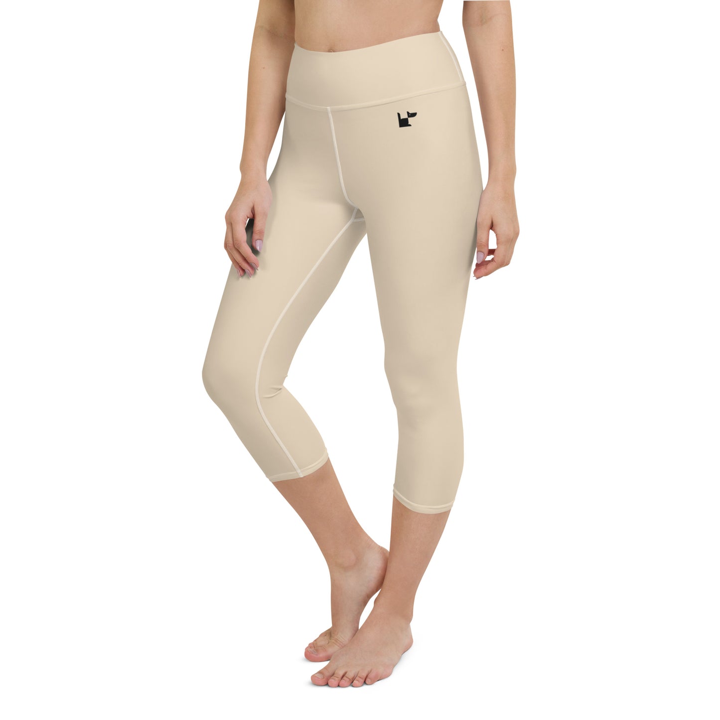 Yoga Capri Leggings - Sand