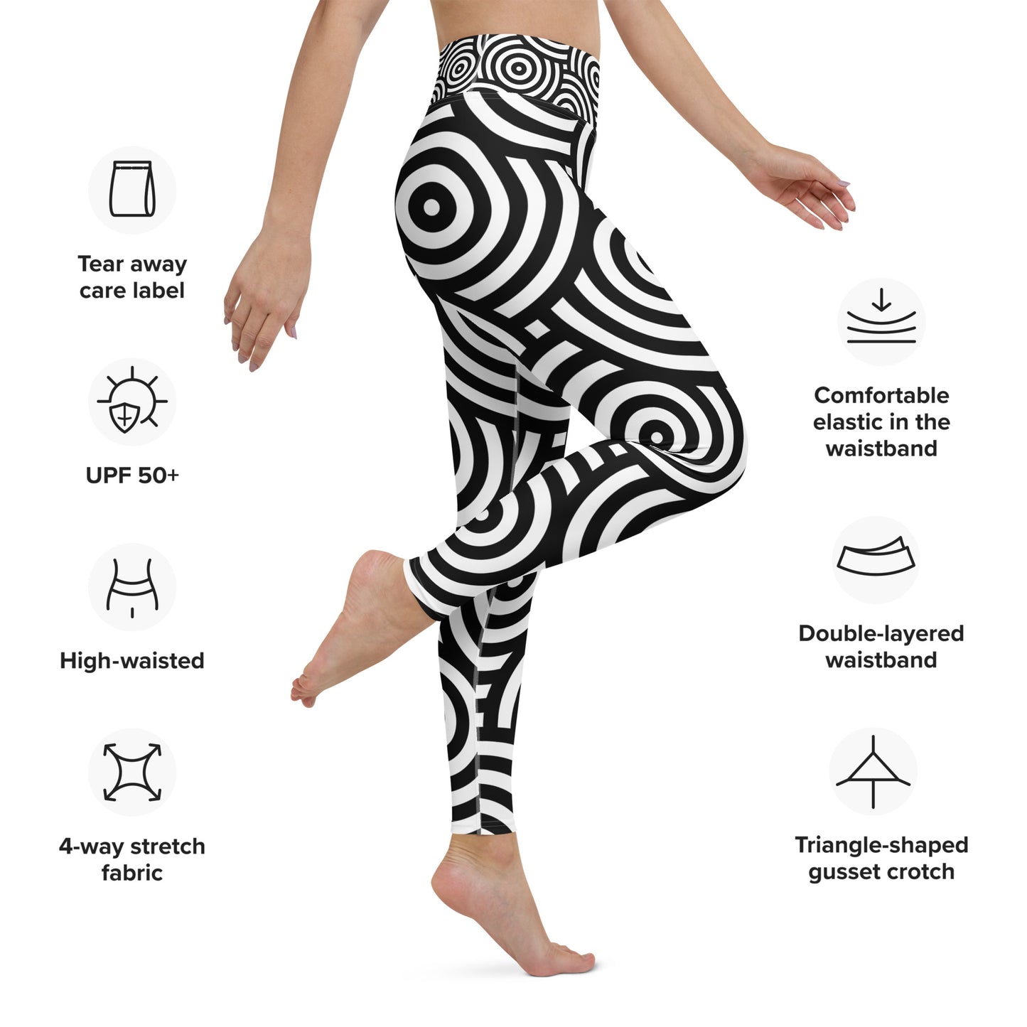 Yoga Leggings - Circles