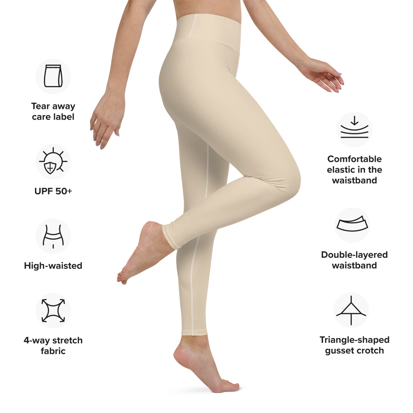 Yoga Leggings - Sand